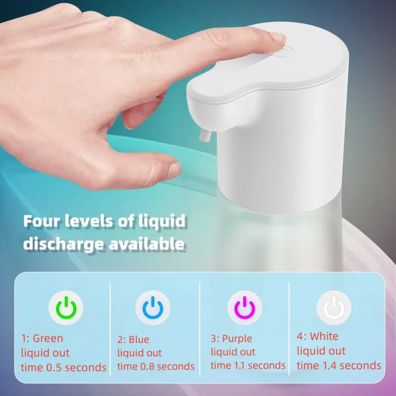 USB Charging Automatic Induction Foam Soap Dispenser Smart Liquid Soap Dispenser Auto Touchless Hand Washer For Kitchen Bathroom