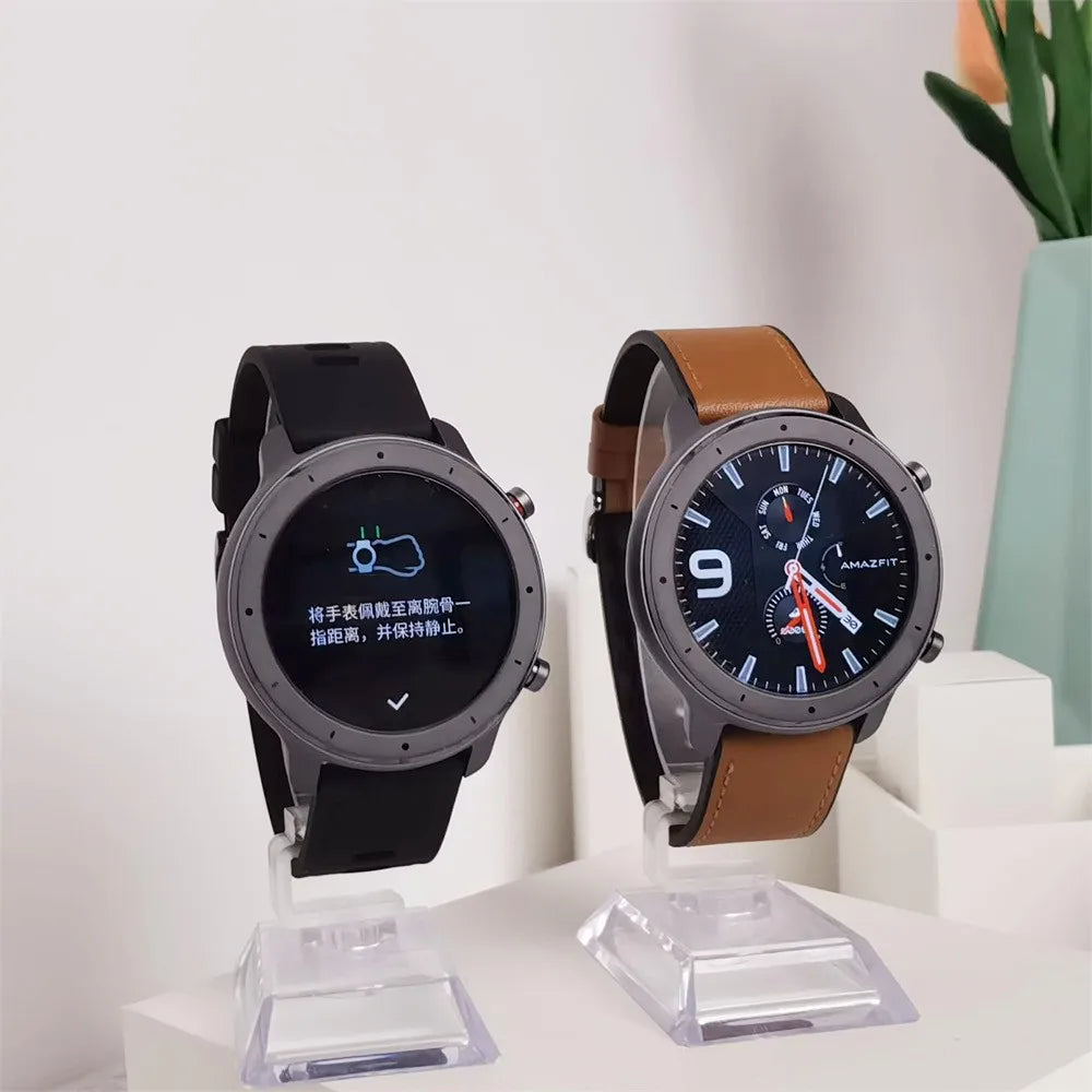 Amazfit Smartwatch GTR 47 5ATM Waterproof Smart Watch Music Control For Android IOS Phone 95 New Used Item No Box