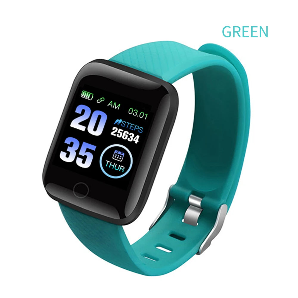 Smart Watch 116Plus D13 Sport Wristband Running Fitness Monitor Track Heart Rate Message Remind Men Smartwatch Woman Clock