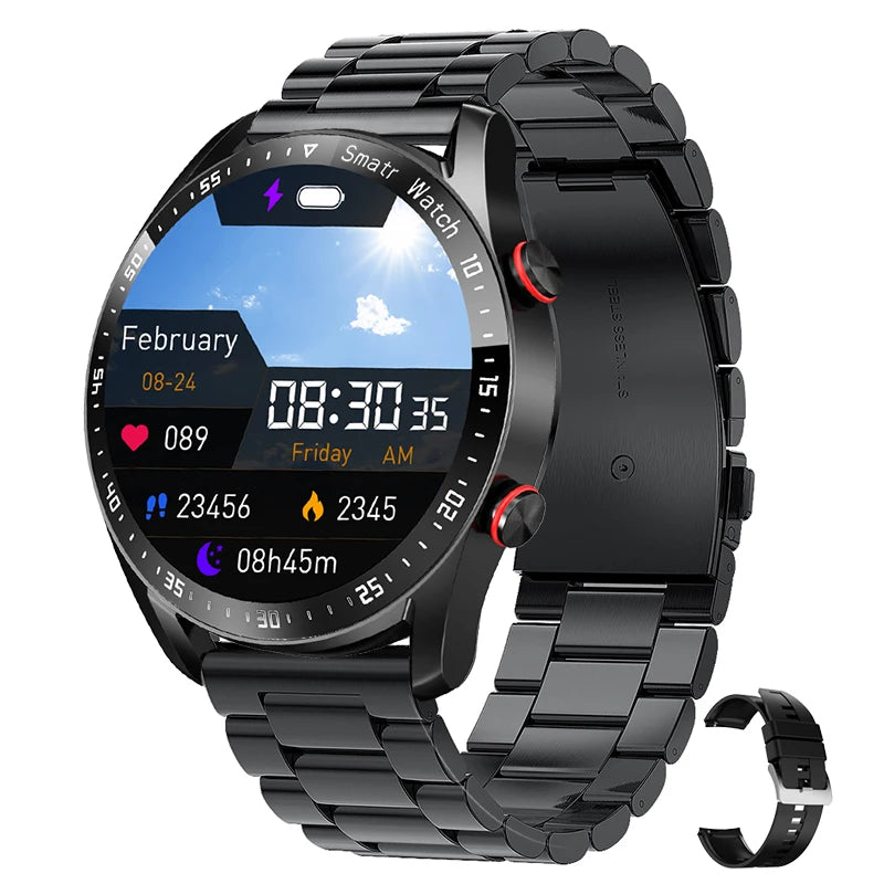 ECG+PPG Bluetooth Call Smart WatchMen Health Heart Rate Blood PressureFitness Sports Watches Man SportsWaterproof Smartwatch
