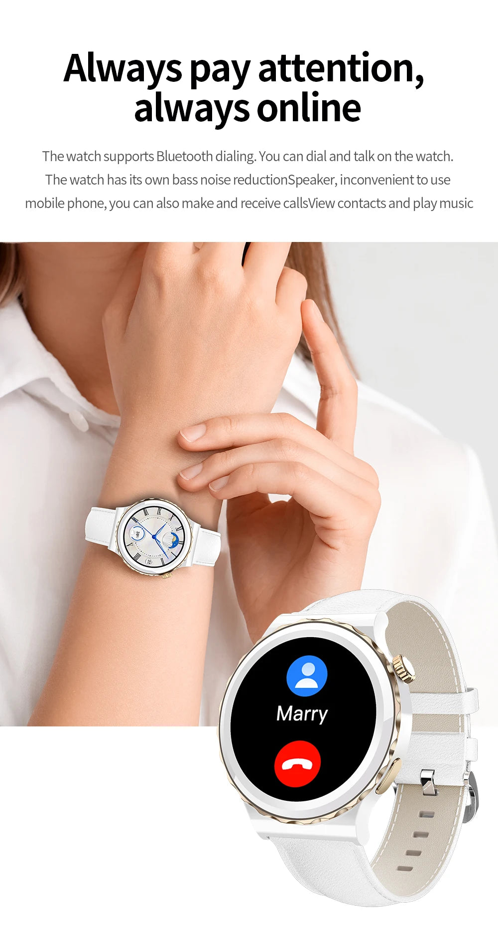 Smart Watch Unisex Smart Watches Bluetooth Call GPS Activity Tracker 24-hour Health Test Wrist Watches Women's Health Monitoring