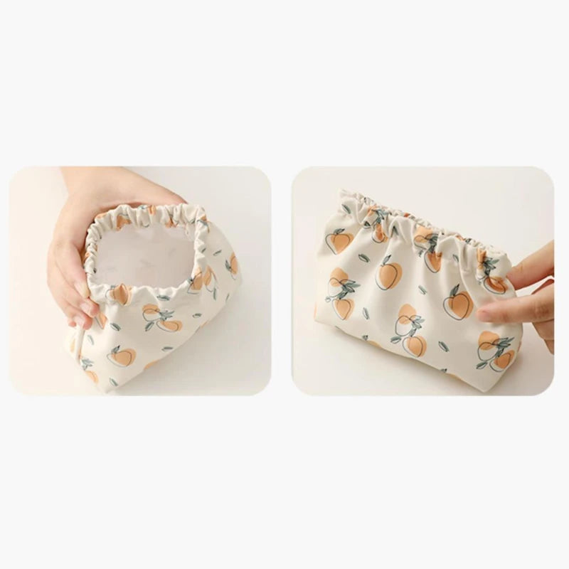 Multi Color Printed Canvas Cosmetics Storage Bag For Girl Students Key Lipstick Makeup Case Organizer Handbag Toiletry Bags