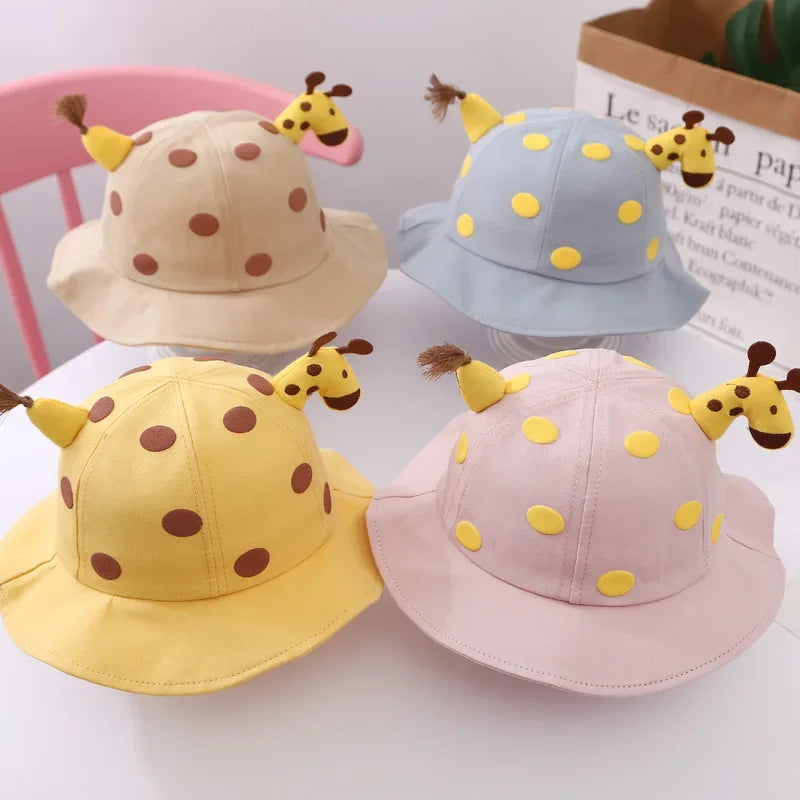 Cotton Spring Autumn Print Baby Bucket Hat Soft  Girls Boys Outdoor Casual Panama Sun Cap Summer Infant Toddler Fisherman Hats