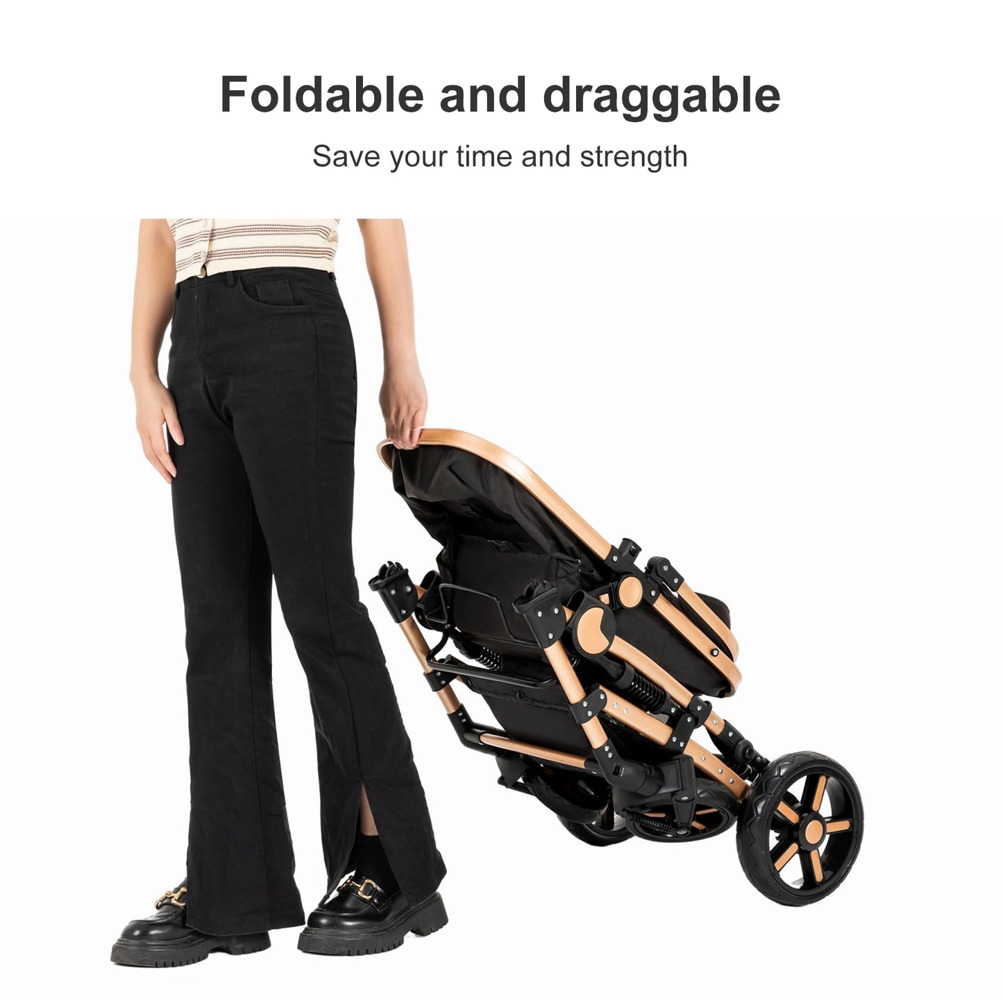poussette bebe 3 en 1 Baby stroller baby newborn items Baby stroller for newborns Light str oller  for newborn baby Free Shippin