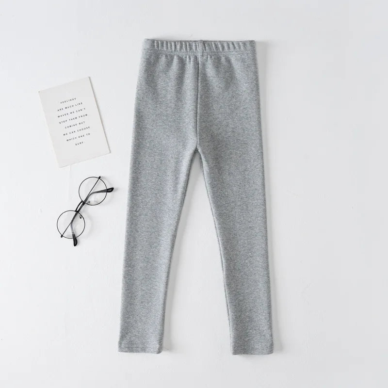Girls' Leggings Spring And Autumn Style 95 Cotton Female Baby Elastic Pants Children's Slim outer Wear Pants