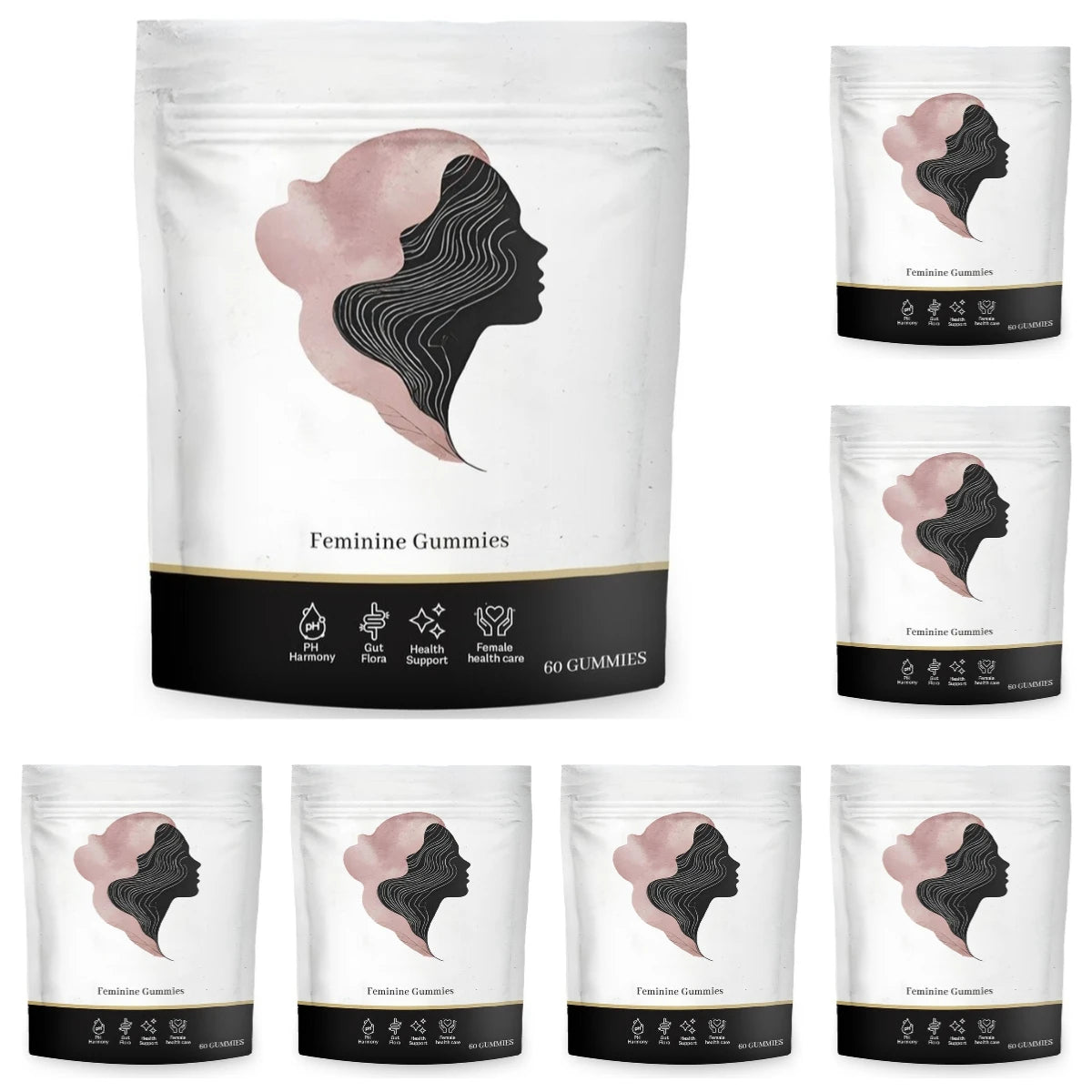 Vaginal Flora Gummies with Lactobacillus Acidophilus and Vitamin C Support for Female Microbiome Balance 60 Gummies