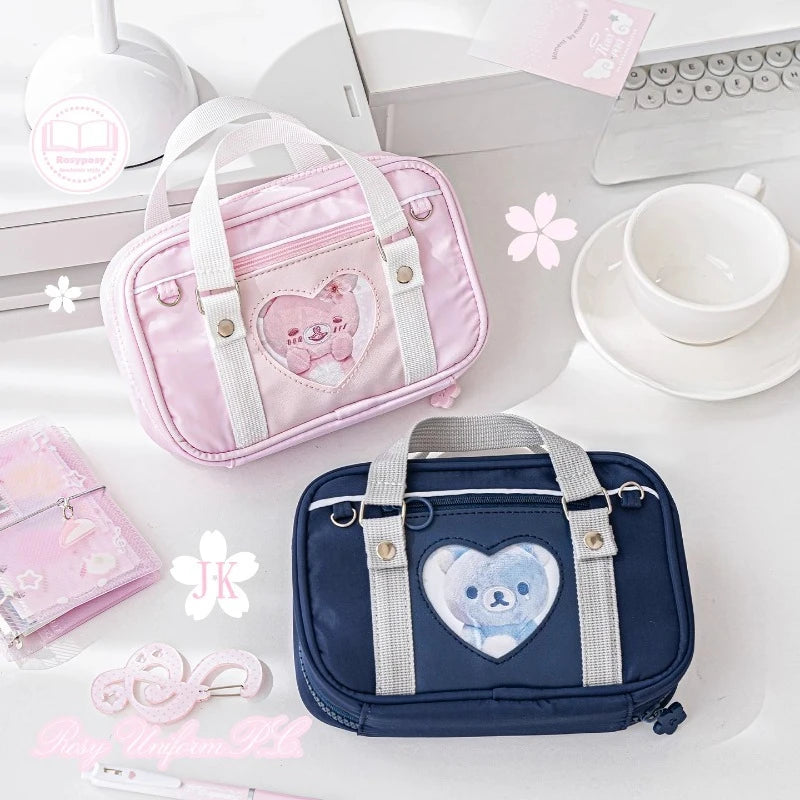 New Arrivals Large Capacity Makeup Bags  Academic Style Cosmetic Bag Multifunctional Fabric Storage Bag for Women Wholesales