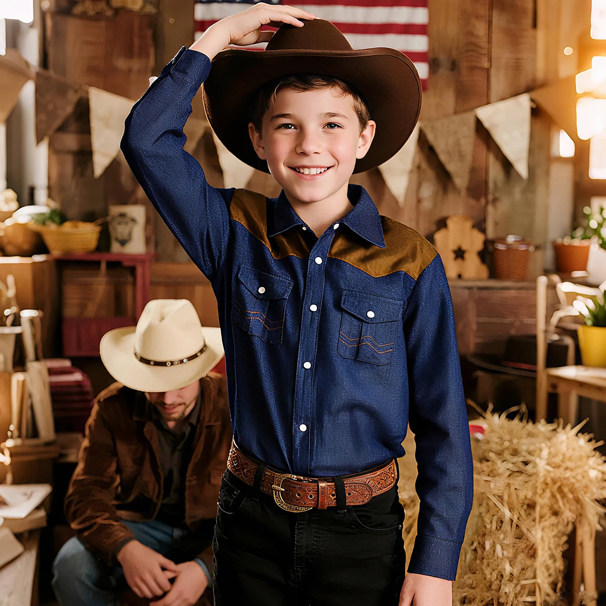 Jean Shirts for Boys Children Spring Autumn Full Sleeve Denim Jackets Kids Lapel Shirt Coat Top Boy Clothes 4-14 Years