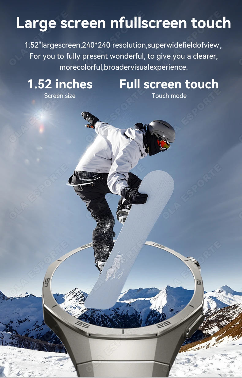 Smart Watches For Men Women 1.5" 360*360 HD Screen 330mAh Battery Heart Rate Sleep Health Bluetooth Call Watches For Man HT30