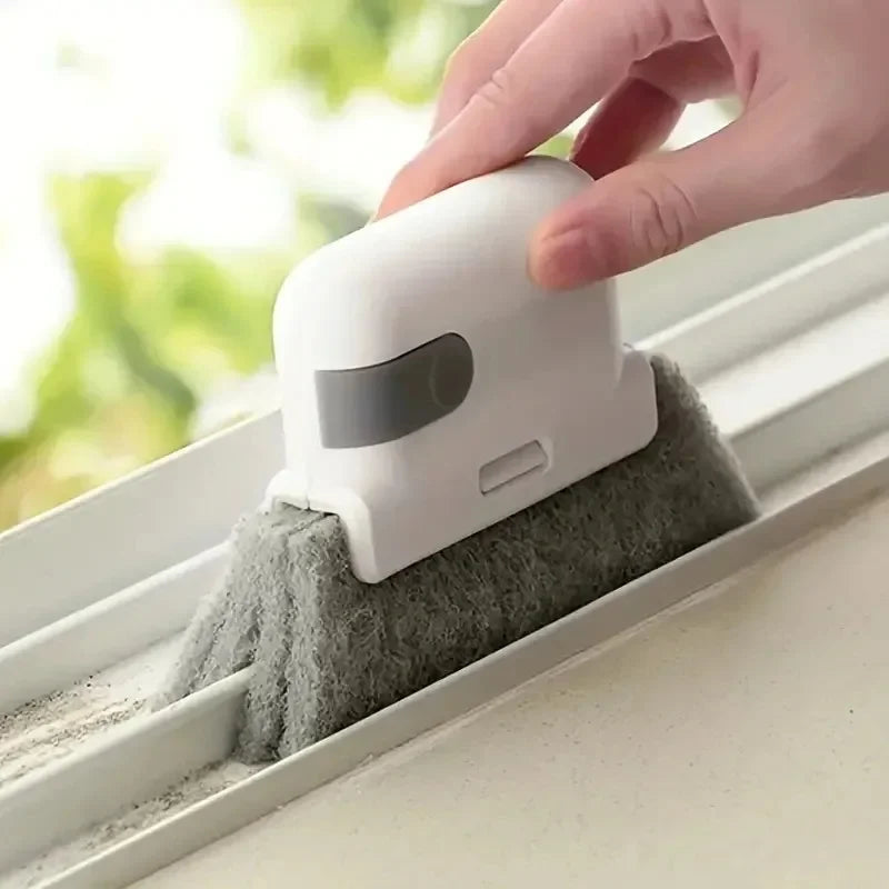 1pc universal window rail cleaning brush, easy to clean small gaps and frames, kitchen table cleaning tool