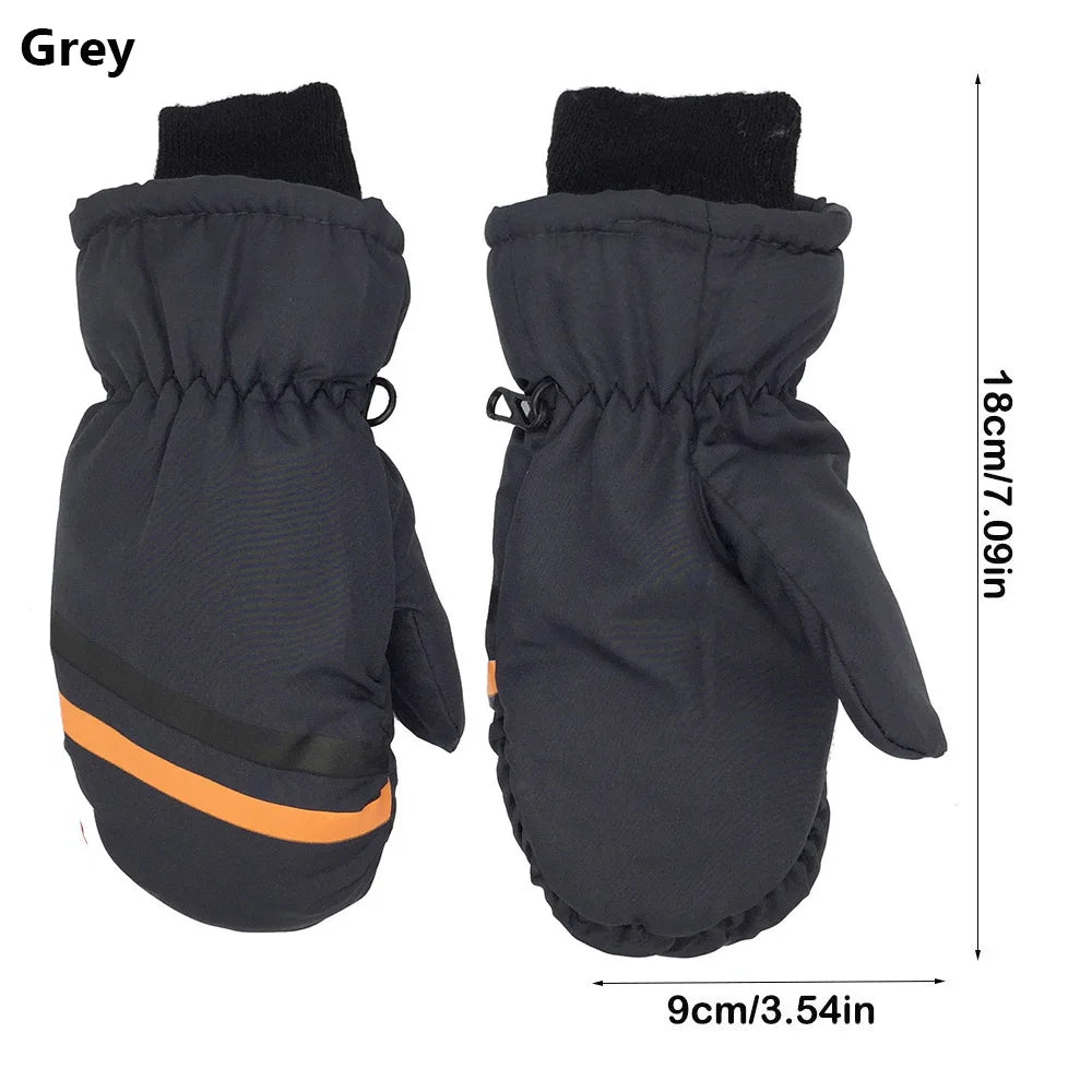 Children Winter Rabbit Gloves Baby Girls Waterproof Windproof Snow Gloves Kids Boy Thick Warm Ski Mitten For 2-6 Years Old