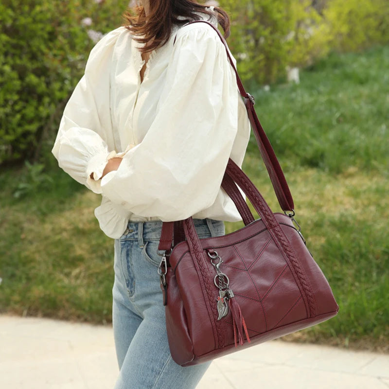 Women Luxury Handbags For Women PU Leather Bag High Quality Female Shoulder Bags Famous Designer Crossbody Bag Sac A Main