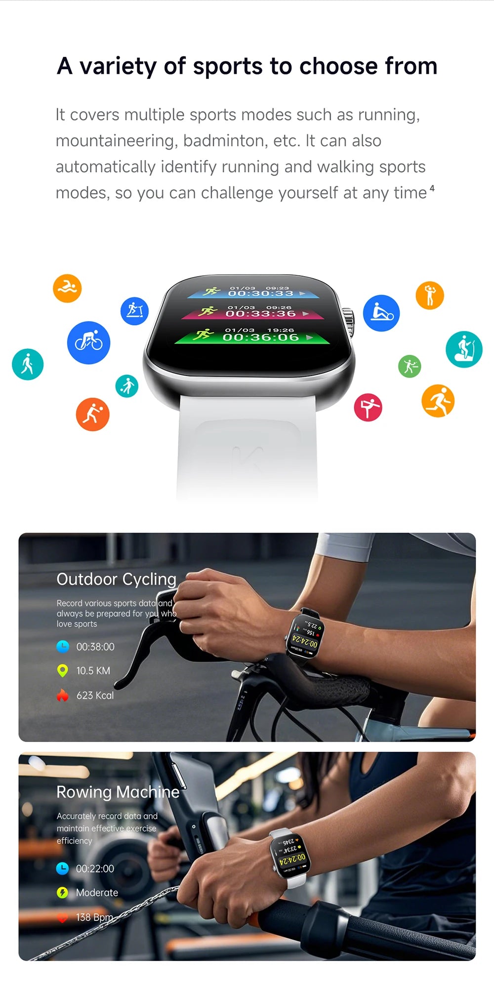 Original KUMI KU7 Meta & Plus Smart Watch