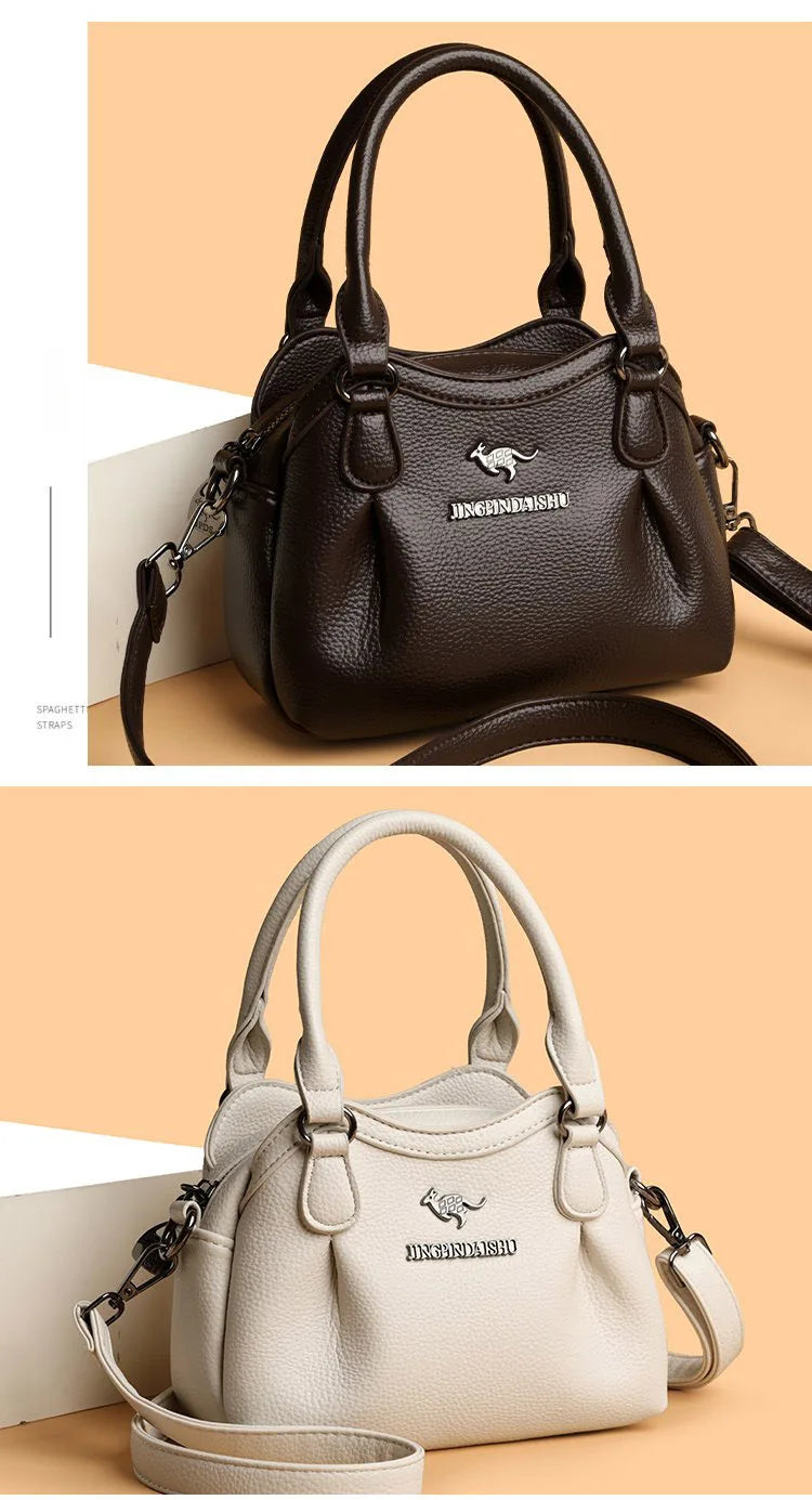 Luxury Women's Tote PU Leather Soft Crossbody Bags Women Designer Handbags High Quality Large Casual Female Messenger Sac