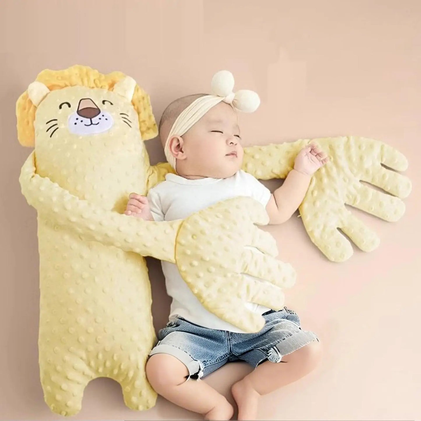 Baby Sleeping Patting Pillow with Soothing Palm Remote Control Electric Baby Hand Pillow Soothing Doll Palm Patting for Toddler
