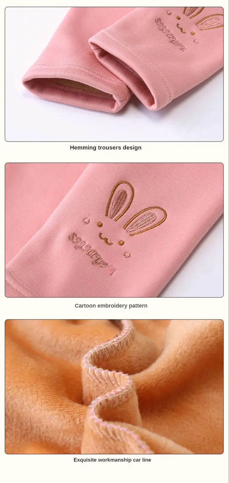 Autumn Winter Children Girl's Legging Thicken Warm Kids Girl Warm Plush Legging Trousers Elastic Waist Leggings Kids Pants