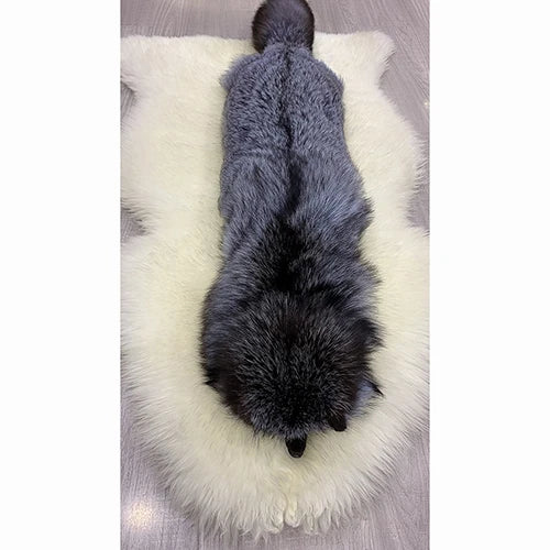 Winter Warm Large Real Fox Fur Collar Natural Fur Coat Scarves Luxury Women Men Jackets Hood Shawl Decor Female Neck Scarf Wraps