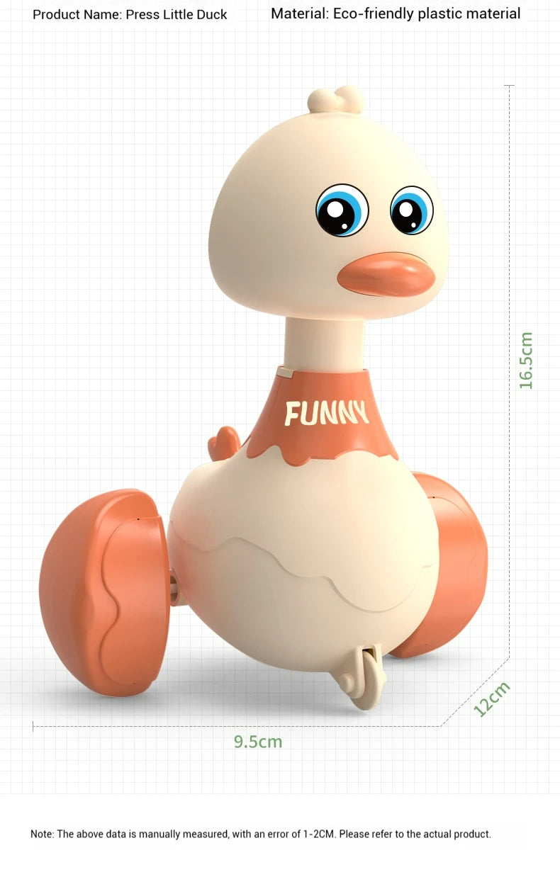 Baby Toy Cartoon Swing Duck Toy Press Vehicles Glide Animal Inertia Pull Back Cars Early Educational crawling Toy Toddlers Gifts