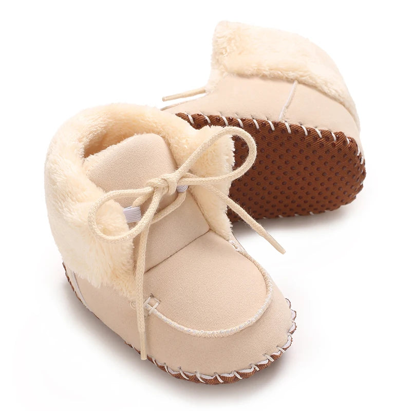 Winter Boots For Baby Boys And Girls Snow Soft Sole Anti Slip And Warm Flat Shoes Baby's First Walking Baby Shoes Boots 0-18