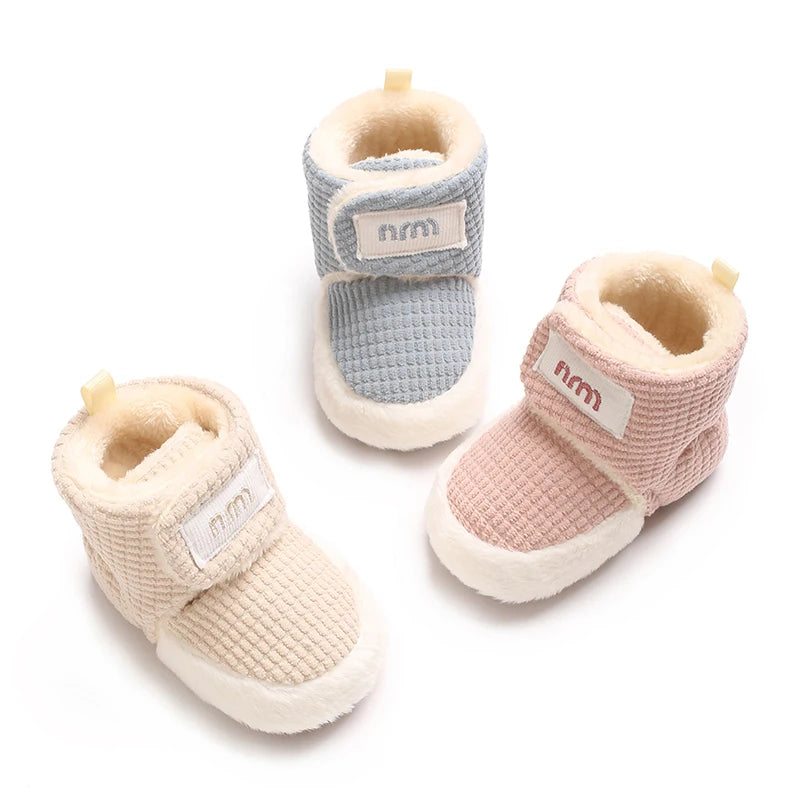 Winter Boots For Baby Boys And Girls Snow Soft Sole Anti Slip And Warm Flat Shoes Baby's First Walking Baby Shoes Boots 0-18