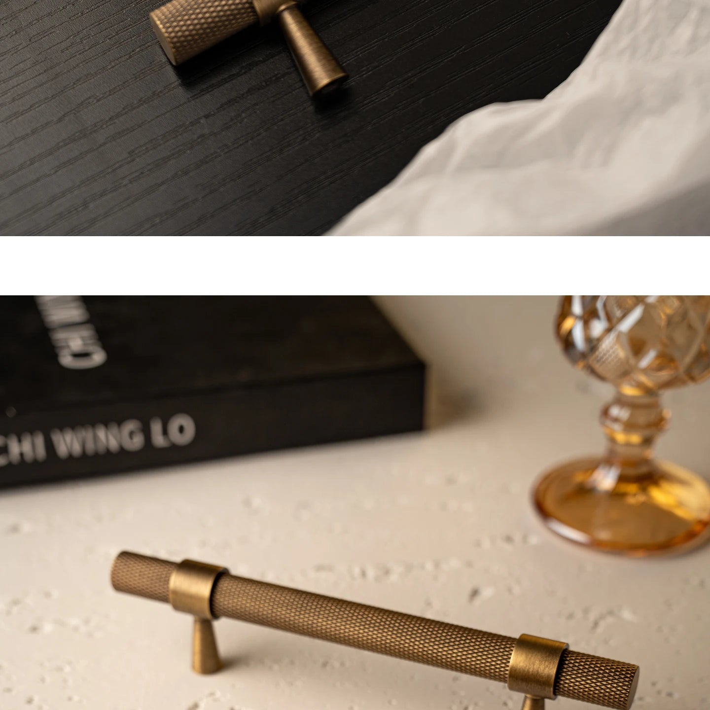 Santaya Solid Antique Brushed Brass Handles Kitchen Cabinet Pulls Bedroom Wardrobe Drawer Knobs Furniture Bronze Handle