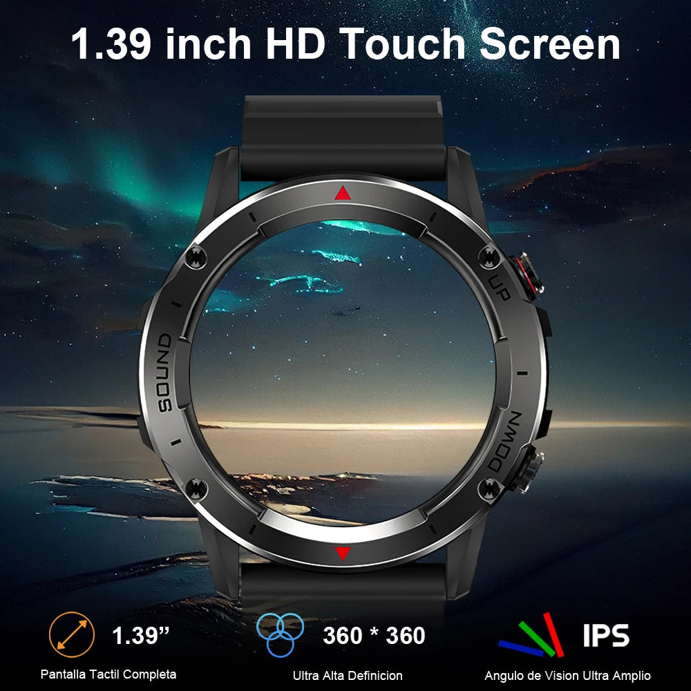 MEVADEN 1.39 Inch HD Bluetooth Call Smart Watch Men IP68 Waterproof Sports Fitness Tracker Men Smartwatch For IOS Android NX9