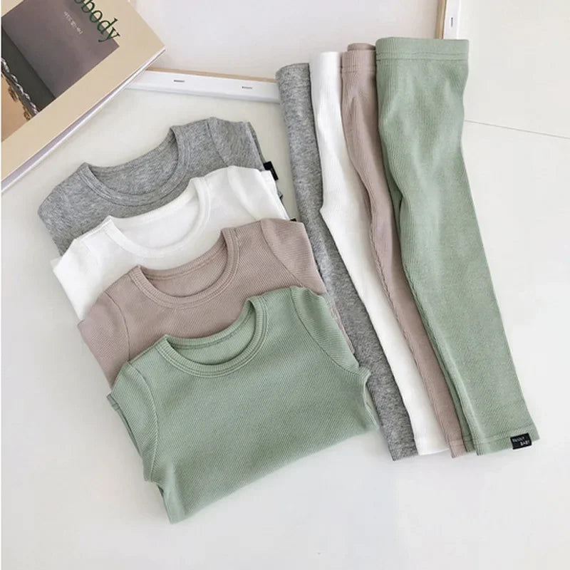 Ropa interior térmica para niños pequeños, pijamas de algodón sólido para salón de invierno, pijamas casuales para niños y niñas, ropa de dormir cálida para niños