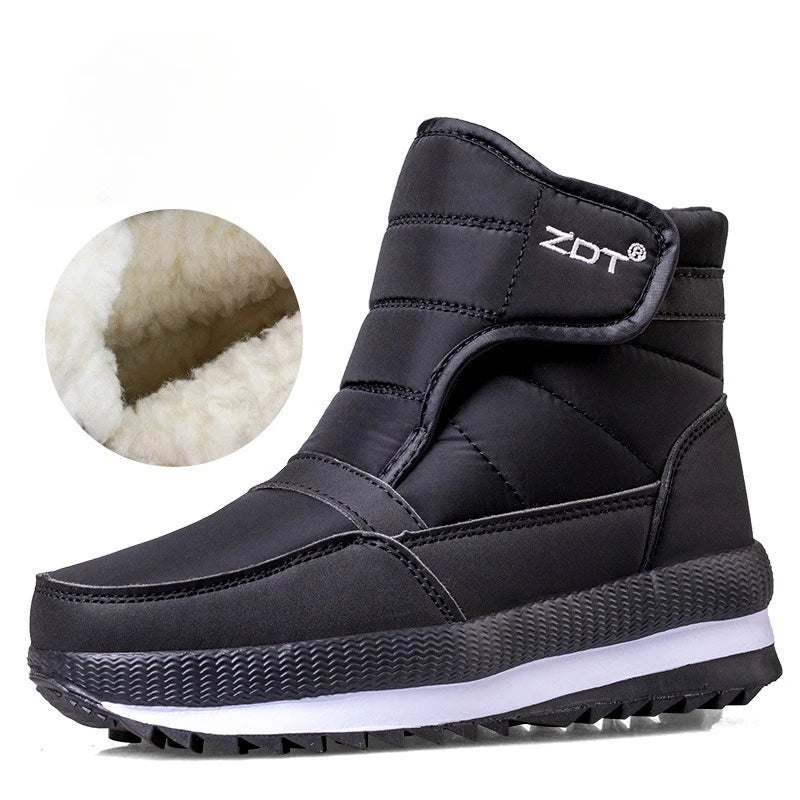 -40°C Winter Thicken Warm Men's Snow Boots Outdoor Waterproof Comfort Cotton Shoes Cold Resistant Non-slip Platform Ankle Boots