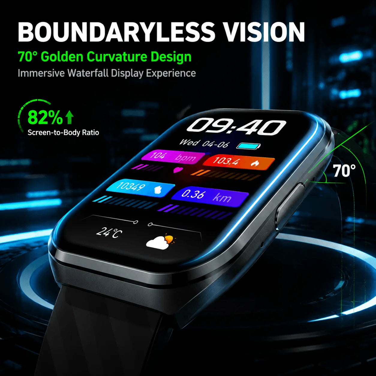 Smart Watch 1.83" IPS HD 3D Curved Screen 1000mAh Bluetooth Call IP68 Outdoor Sports Fitness Watch Men Women