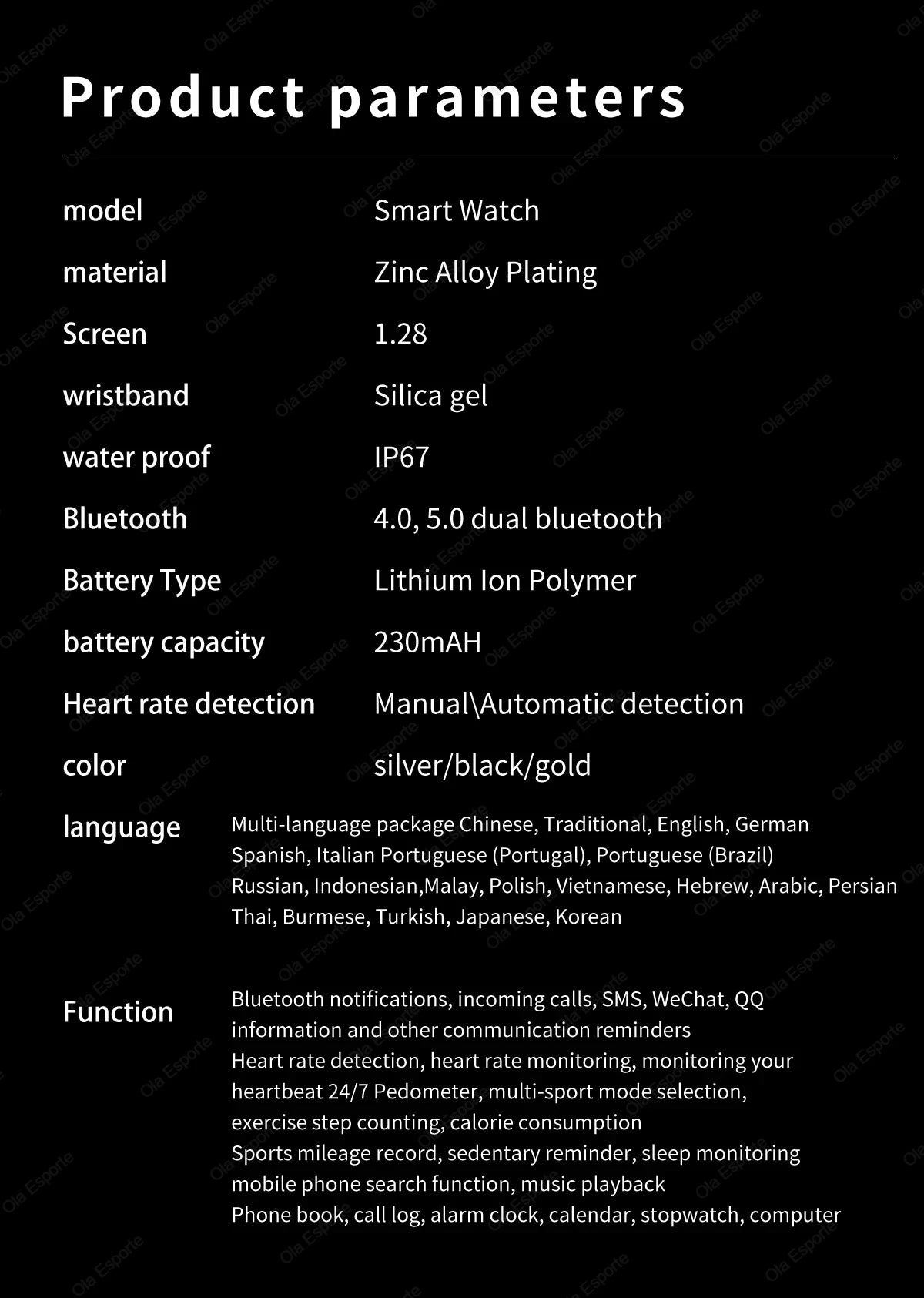 Smartwatch Women Watch 6 Health Monitoring Watch Waterproof Voice Assistant Bluetooth Call Smart Watch 2026 New Sports Watch