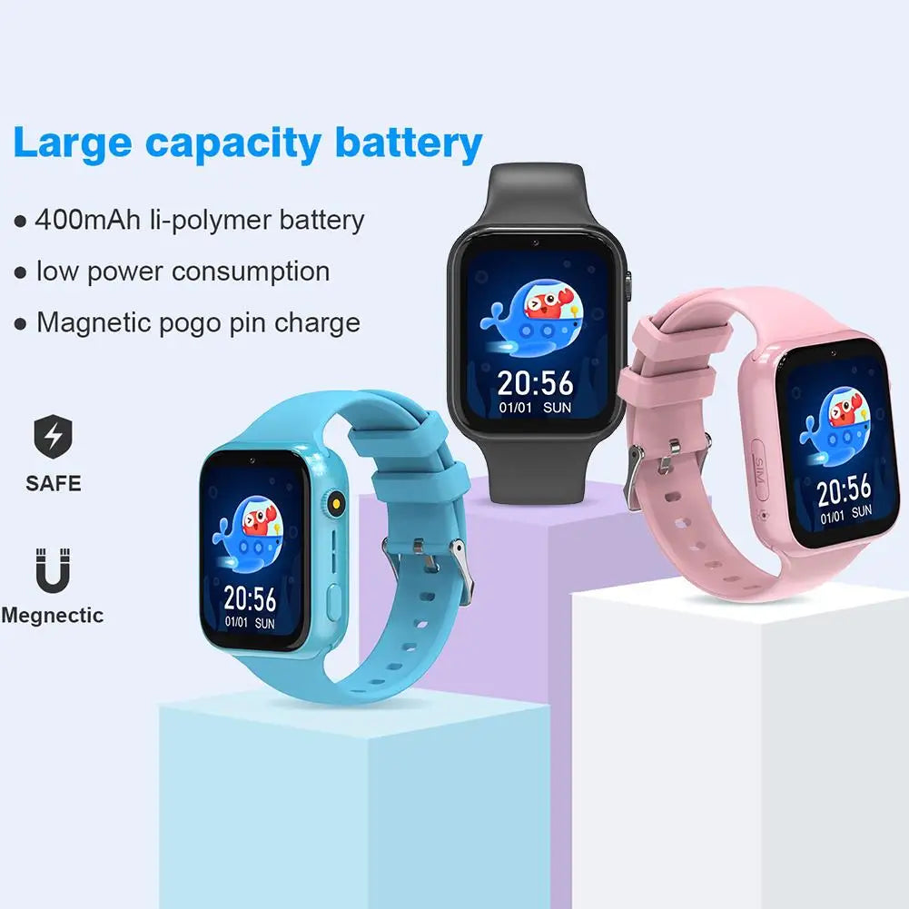 Children's Smart Phone Watches Multiple Language Video Call Waterproof SOS GPS Positioning 4G Full Network Connectivity For Kids