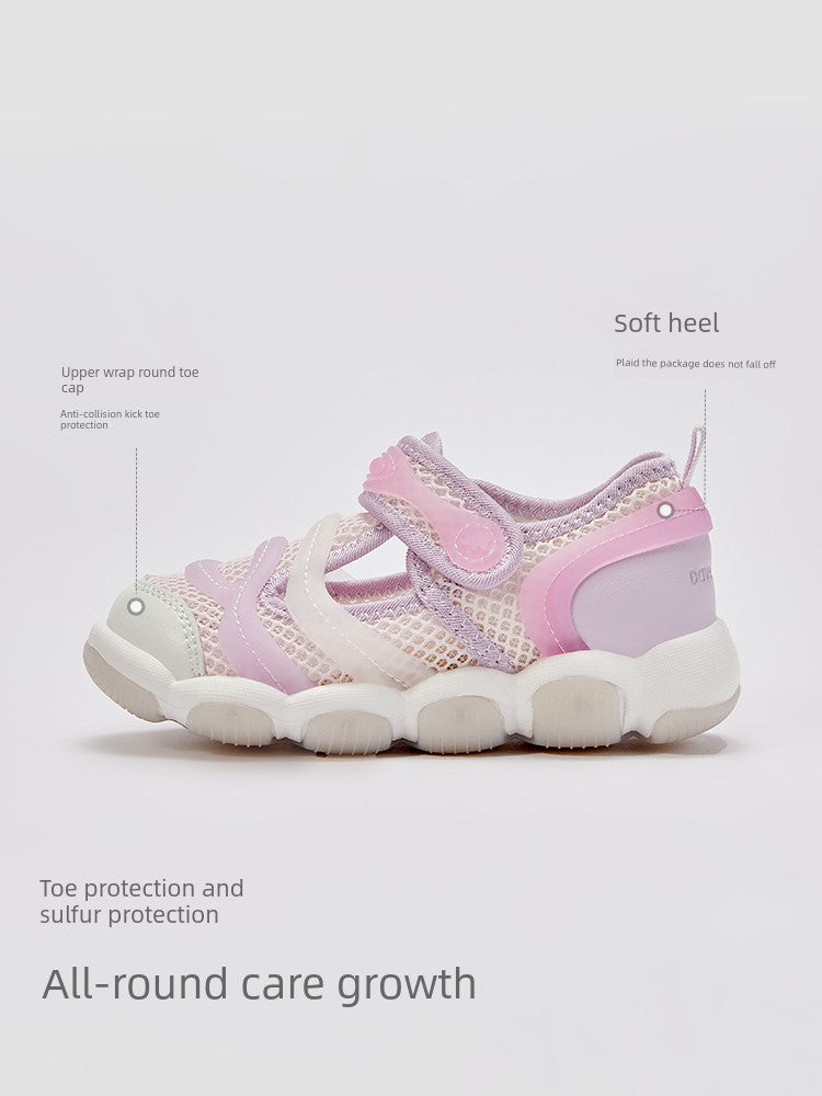 Dave & Bella Children's Sandals Light Shoes Girl Luminous Sneaker Caterpillar Summer Boy Toddler Shoes D Model