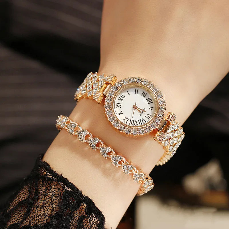 Watch for Women Watches 2023 Best Selling Products Luxury Watch Rhinestone Brand Reloj Mujer Watch Bracelet Set Diamond Steel