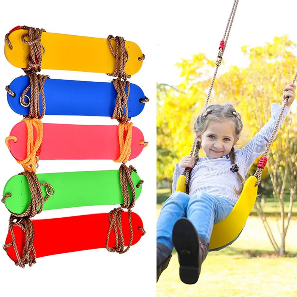 Gran oferta, columpio de tablero suave EVA en forma de U para niño y niña, cesta colgante, columpio, juguetes para bebé, juego de columpio para Patio, jardín, juguete para niños al aire libre