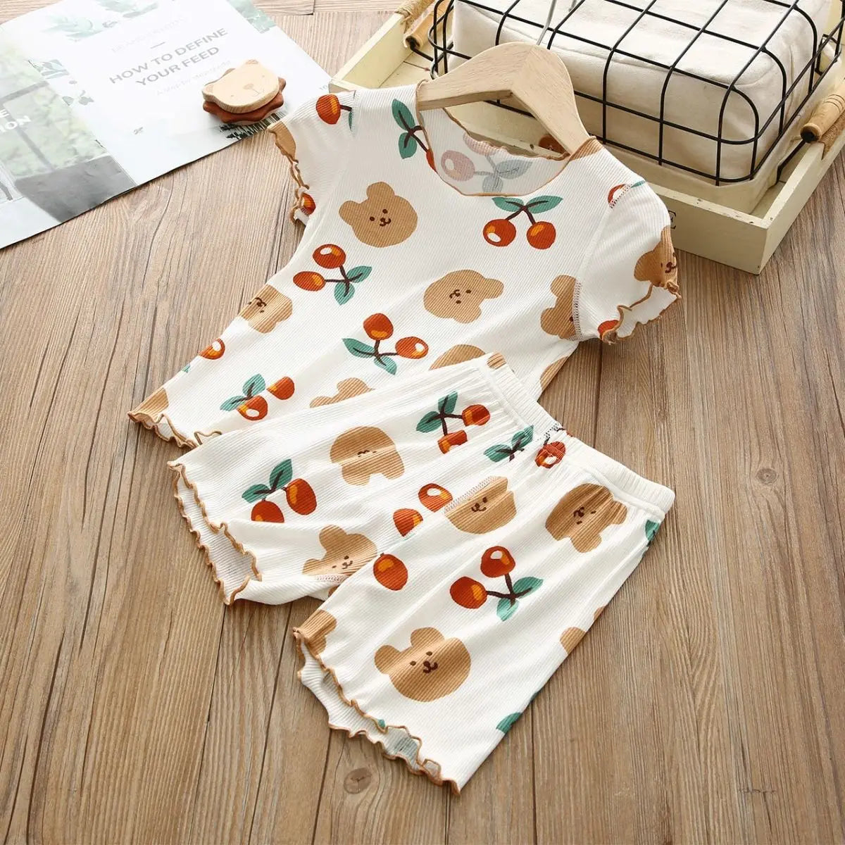 2026 Baby Pajamas Sets Child Pajamas Toddler Short Sleeve Baby Nightwear Pyjamas Kids Cartoon Homewear Clothes