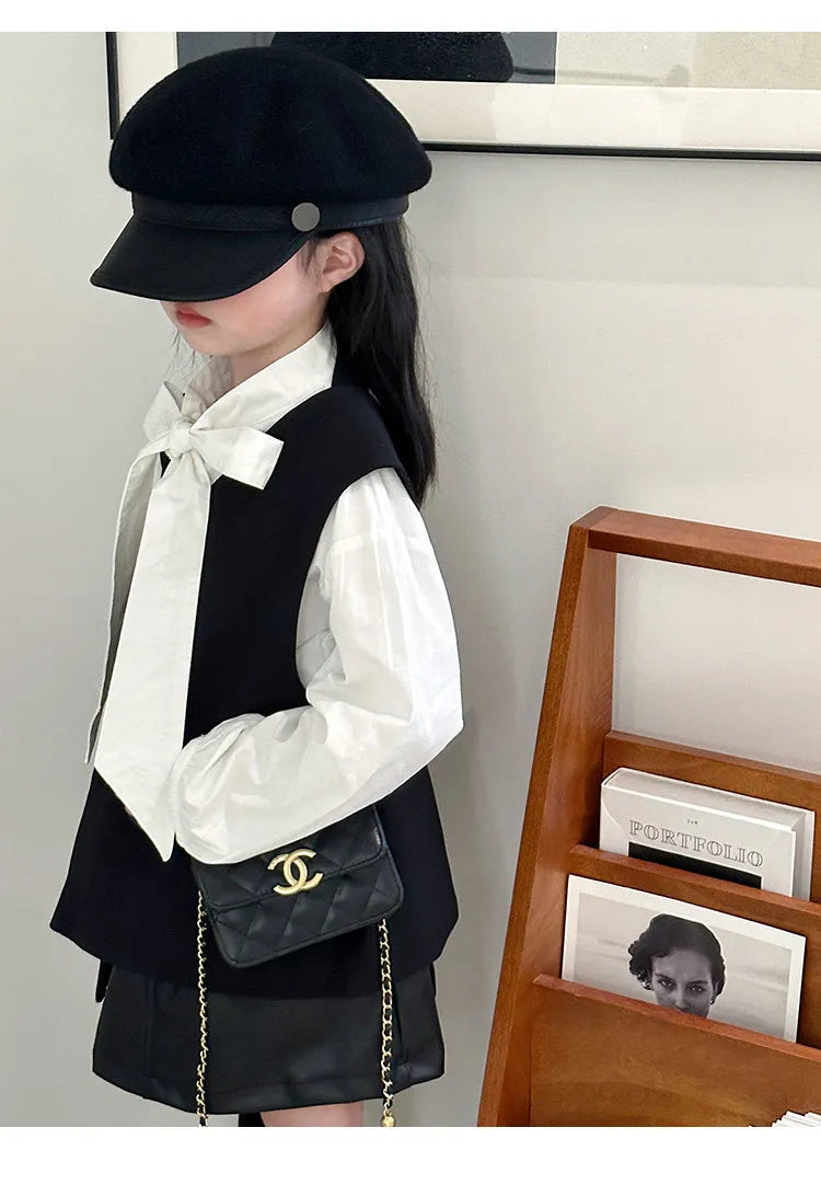 Girls Shirt Spring Autumn Long Sleeve Casual Daily Blouse for Kids Fashion Design Striped Flower Teen School Child Tops Clothes