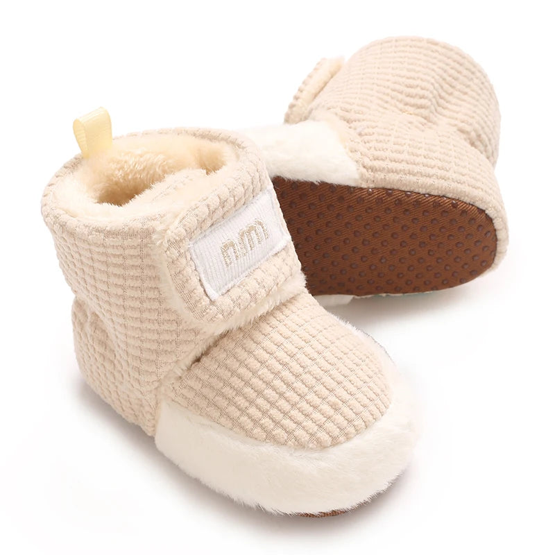 Winter Boots For Baby Boys And Girls Snow Soft Sole Anti Slip And Warm Flat Shoes Baby's First Walking Baby Shoes Boots 0-18