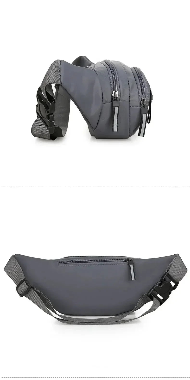 Men's Large Capacity Fitness Waist Pack Portable Anti Theft Ultra Thin Small Chest Bag Sports Outdoor Leisure Running Waist Bag