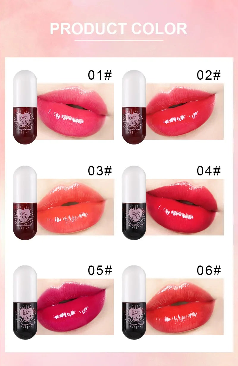 Mirror Jelly Lipgloss Moisturizing Lip Glaze Long Lasting Sexy Red Water Glossy Lip Stain Tint Makeup Nourishing Liquid Lipstick