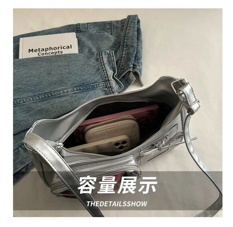 Y2k Harajuku Shoulder Bag Women Korean Transparent Bag School Crossbody Bag Female Japanese Designer Handbag Purse