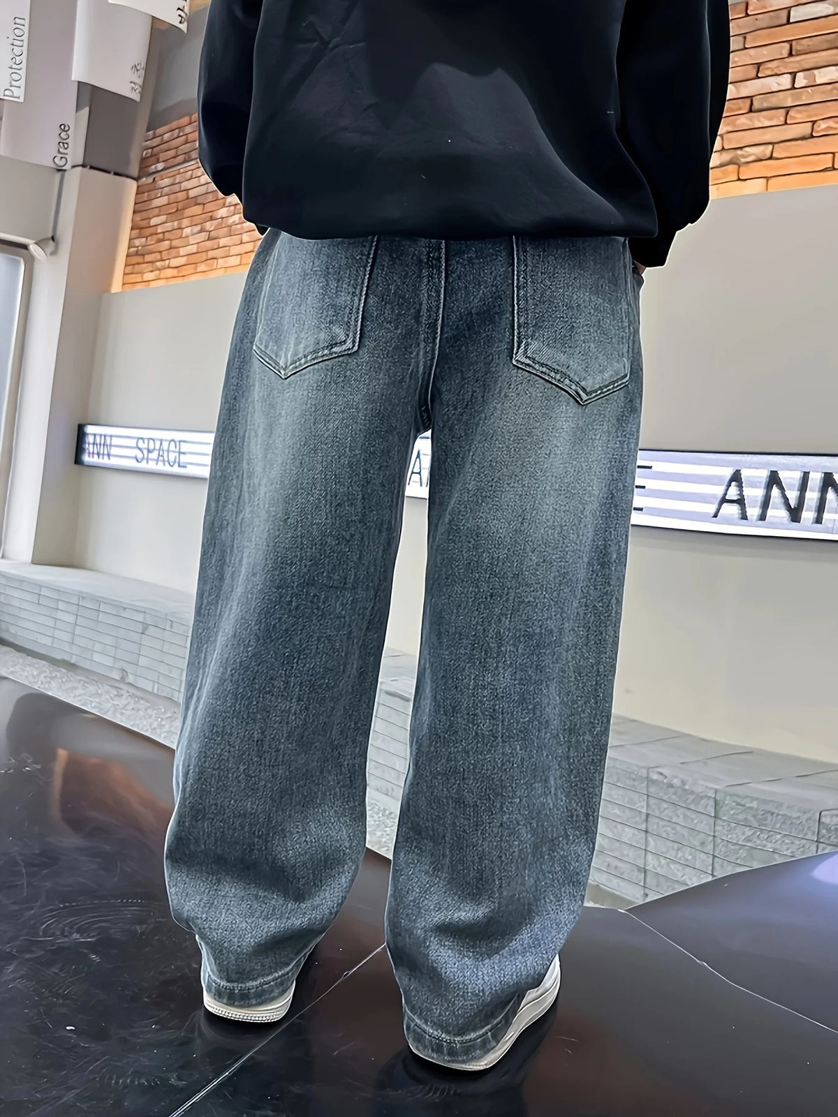 Boy's Jeans, Boy's All-Season Loose Trendy Jeans, Street Casual Hip-Hop Pants, Festival-Style Pants