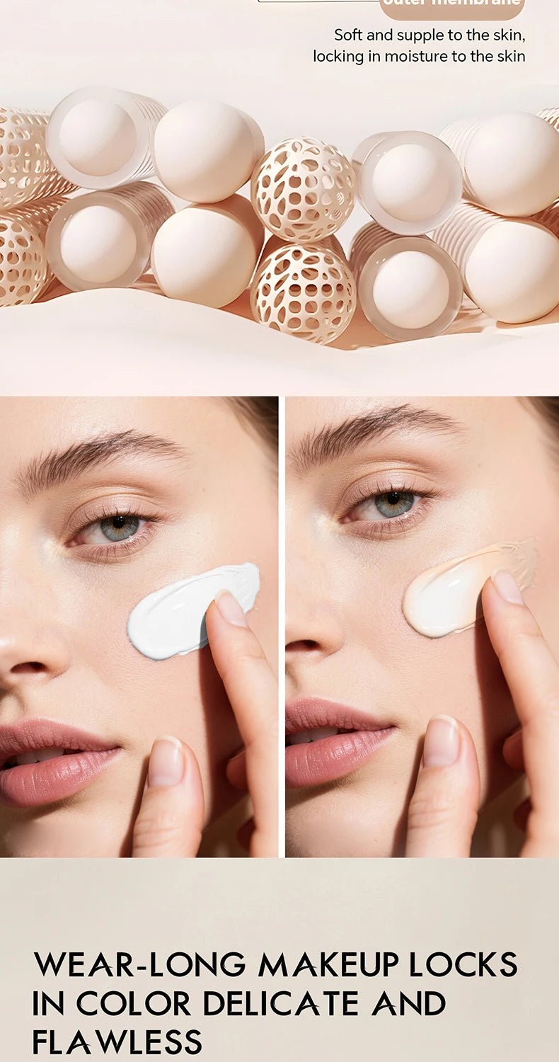 Color Changing Liquid Foundation, Waterproof and Sweat Resistant, Durable Formula, Light Fitting, Natural Makeup Effect