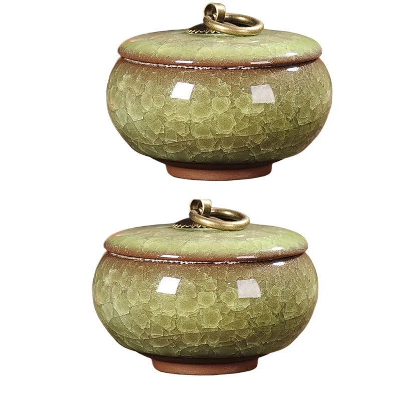 Portable Tea Coffee Sugar Jar Mini Airtight Kitchen Jar Storage Container with Lid China Storage Bottles & Jars Home Decor Gifts