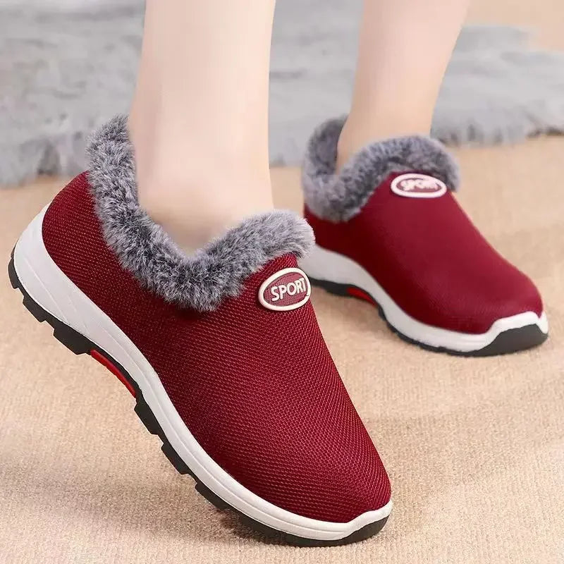 Waterproof Winter Boots for Women 2026 New Plush Snow Boots Women Ankle Boots Warm Black Couple Cotton Couples Platform Shoes