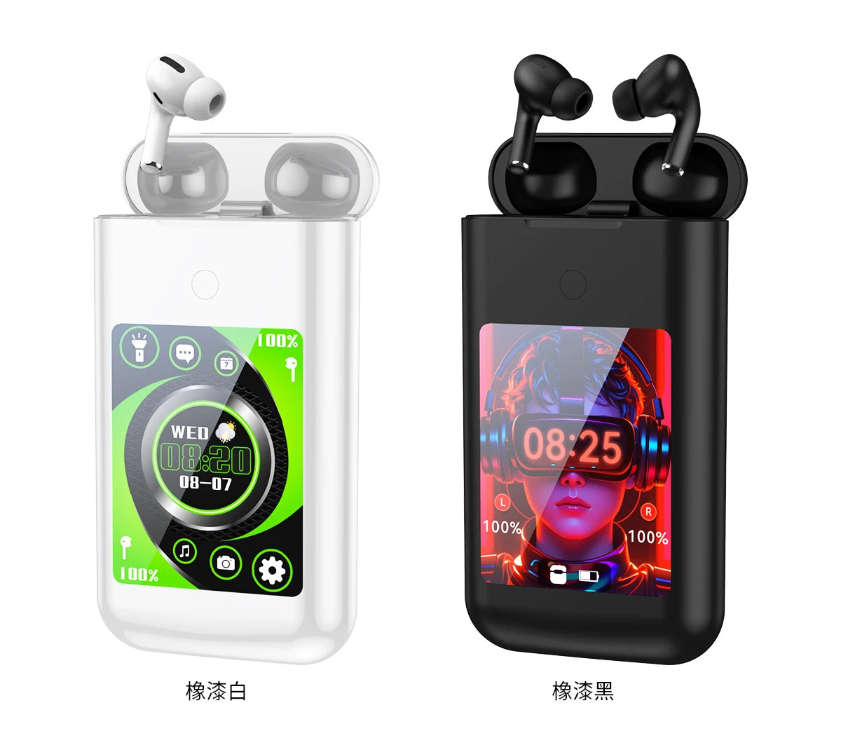 A98 3-in-1 Smart charging bank supports dialing Bluetooth headset 10000mah mobile power supply 2.8screen LCD