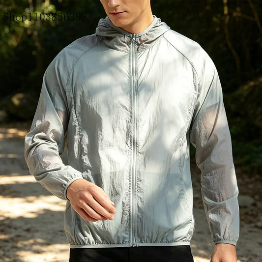 Men's Sunscreen Jacket Summer High Quality Casual Windbreaker Jacket Breathable Waterproof Outdoor Jacket Sunshine Proction