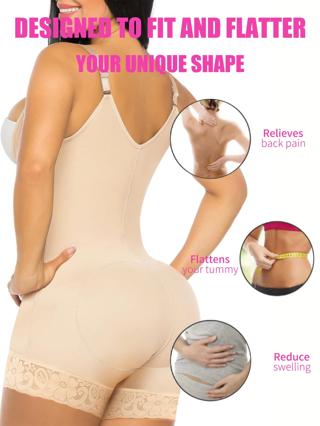 Women Compression Body Shaper Butt Lifter Fajas Colombianas Slimming Corset For  Post Surgery Slimming
