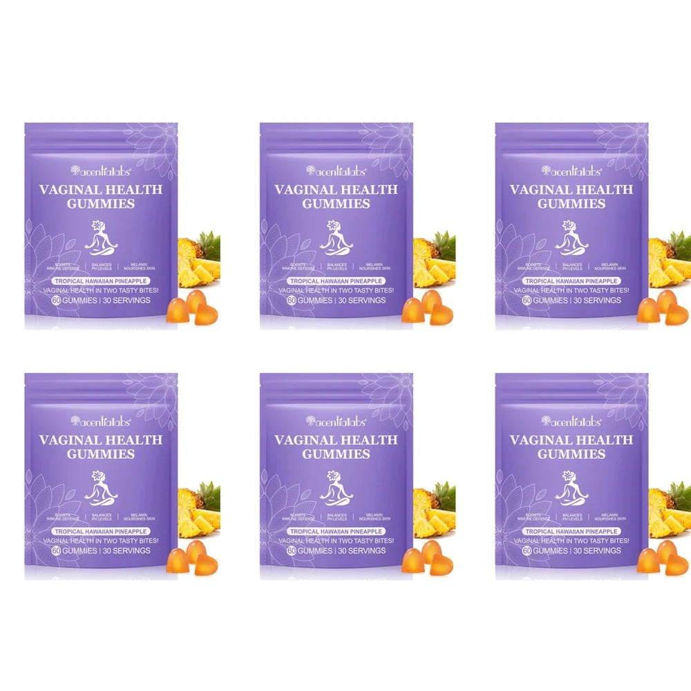 Acentiallabs Vaginal Health Gummies with Bacillus Coagulans and Vitamin C, Supports Immune Defense and PH Balance, 60 Gummies