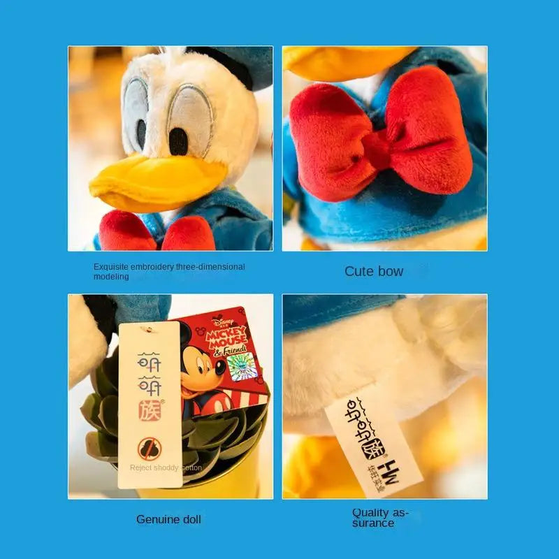 Disney Donald Duck Daisy Plush Toys Cartoon Animal Mickey Minnie Mouse Kawaii Stuffed Toy Dolls Kids Birthday Gifts