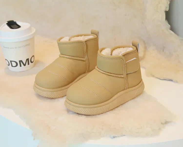 Winter Girl Outdoor Snow Boots New Causal Children's Cotton Boots for Boys Soft Warm Furry Hairy Kids Fashion School Ankle Boots